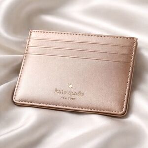kate spade rose gold cardholder